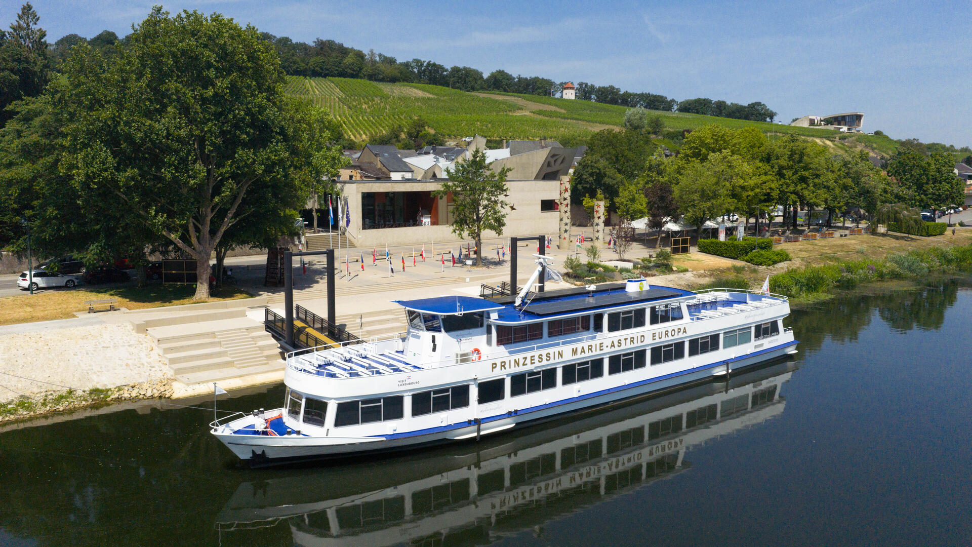 Le bateau Princesse Marie-Astrid à Schengen